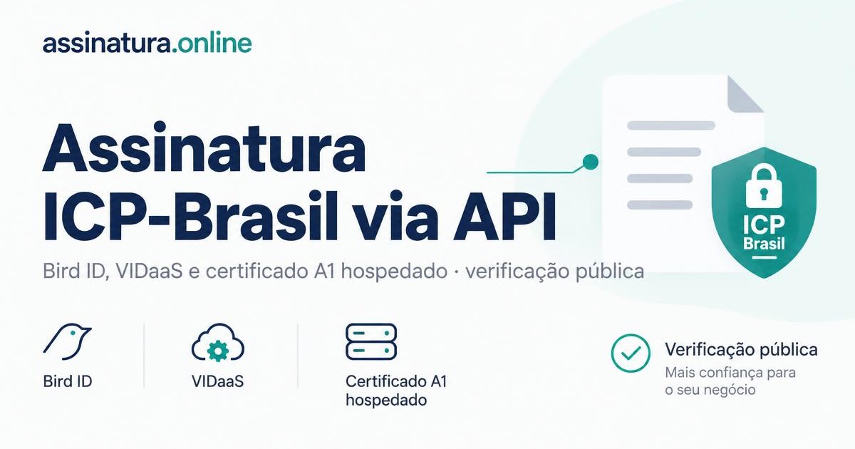 PDF com selo de assinatura digital ICP-Brasil